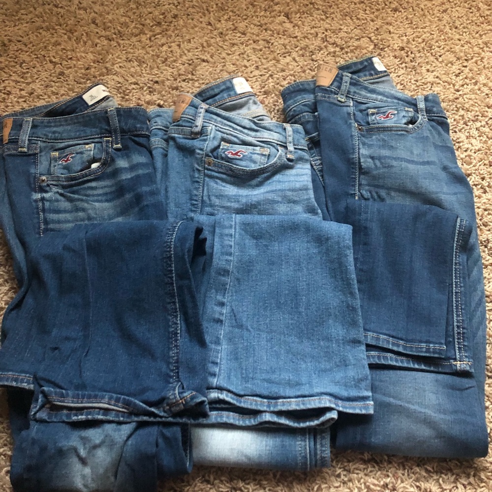 3 pairs of Hollister & Co Jeans